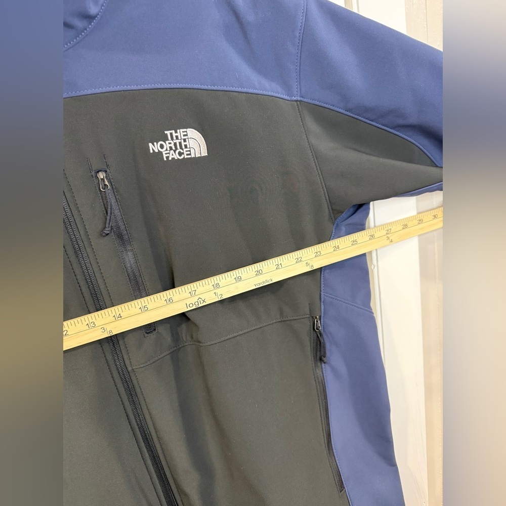 The North Face Men’s XXL Navy Black Softshell Jacket Full Zip Fleece - Picture 10 of 12